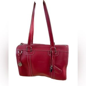 Dooney & Bourke red leather handbag